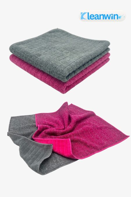 Deepcare Mikrofiber Tırtıklı Zor Kir Yıkama Bezi - 2 Adet Halı, Koltuk, Duşakabin Bezi