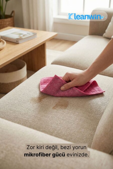 Deepcare Mikrofiber Tırtıklı Zor Kir Yıkama Bezi - 2 Adet Halı, Koltuk, Duşakabin Bezi